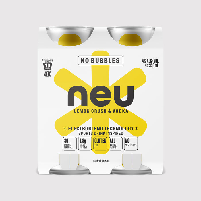 NEU Lemon Crush 6x4 pack carton